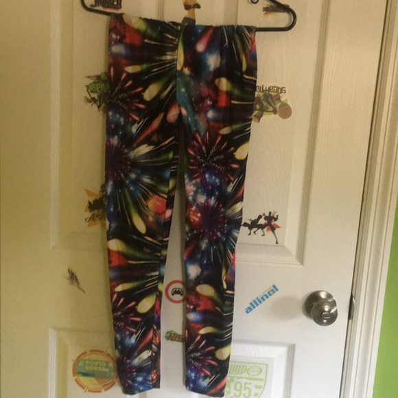 EL STYLE FIREWORK DESIGN LEGGINGS ONESIZE - Picture 3 of 4